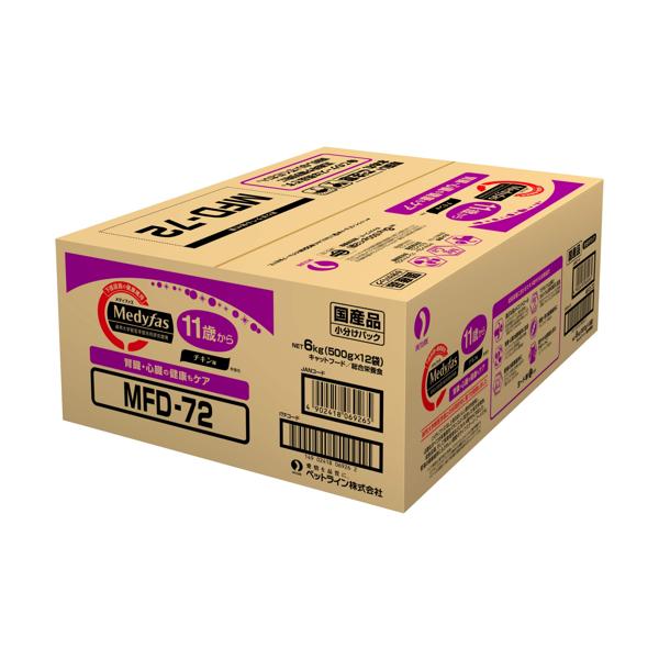 ペットライン メディファス 11歳から チキン味 6kg(500gx12