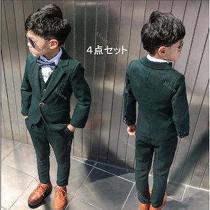 【エガちゃん 福袋 2025】男の子スーツ4点セット子供服スーツフォーマル入学式上下セットジュニア男児卒園式入園式結婚式発表会卒業