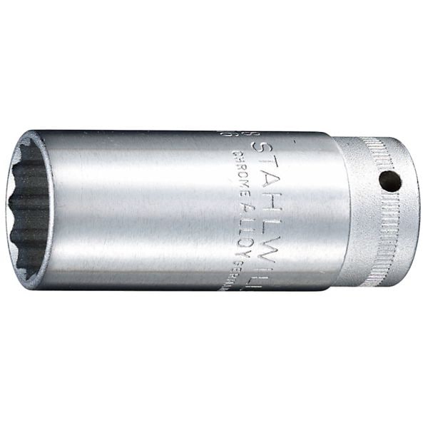 STAHLWILLE スタビレー 3/8SQ ディープ十二角ソケット 1 インチサイズ 全長65mm 46A-1 工具 ツール DIY 作業工具