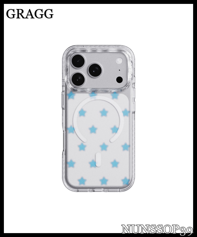 GRAGG MAGSAFE LAYERS FRAME CASE CLEAR - STAR CANDY BLUE