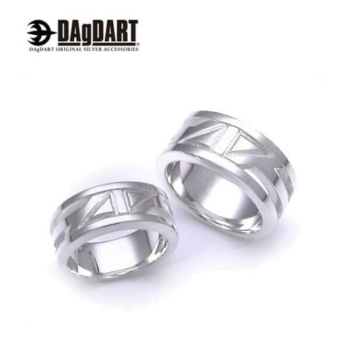 ダグダート DAgDART 刻印OK！ シンプルデザイン 指輪 ペアリング シルバー DR-165