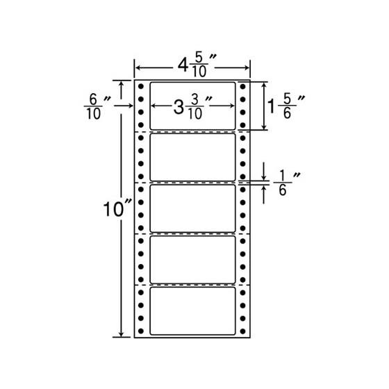 連続ラベルナナフォーム 4(5・10)×10 5面 500折×2 NANA MM4R