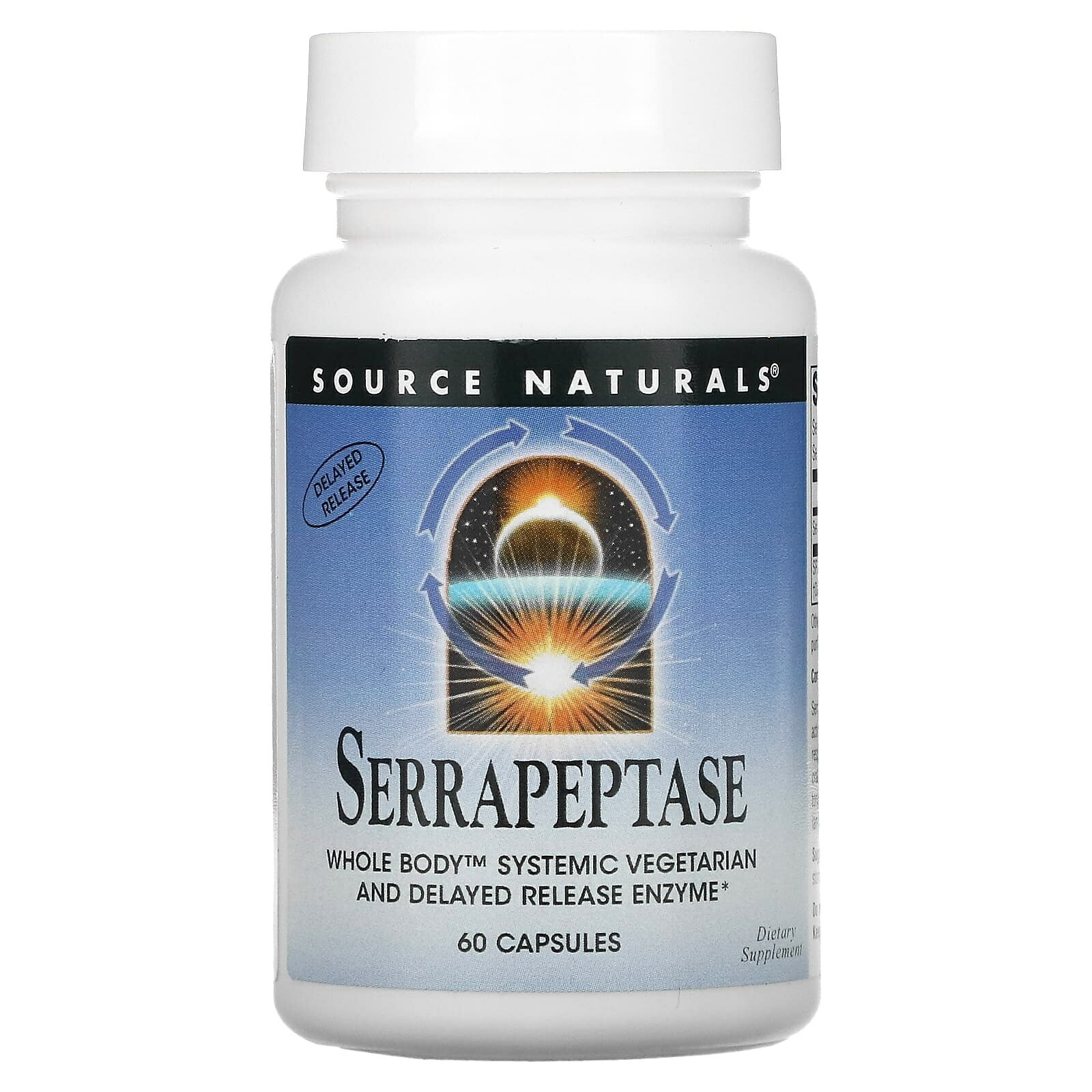 SOURCE NATURALS社　セラペプターゼ (500mg) 60ベジカプセル