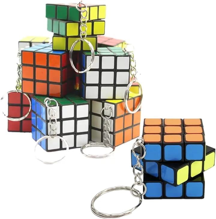 ミニキューブキーホルダー 立体パズル コンパクト プレゼント用