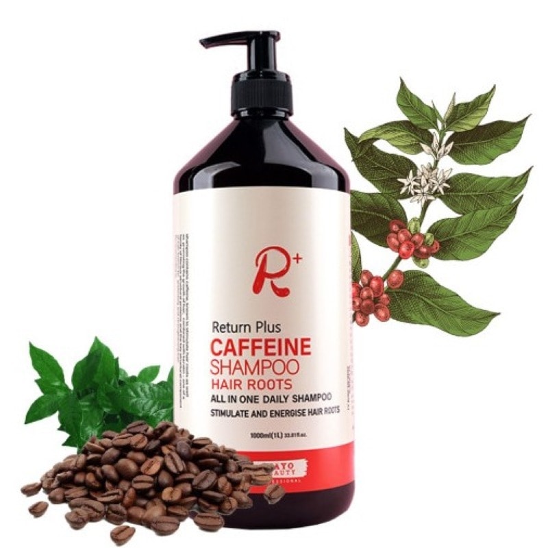 リターンプラス カフェインシャンプー1000ml毛髪栄養集中ケア脱毛緩和ノンパラベンシャンプー