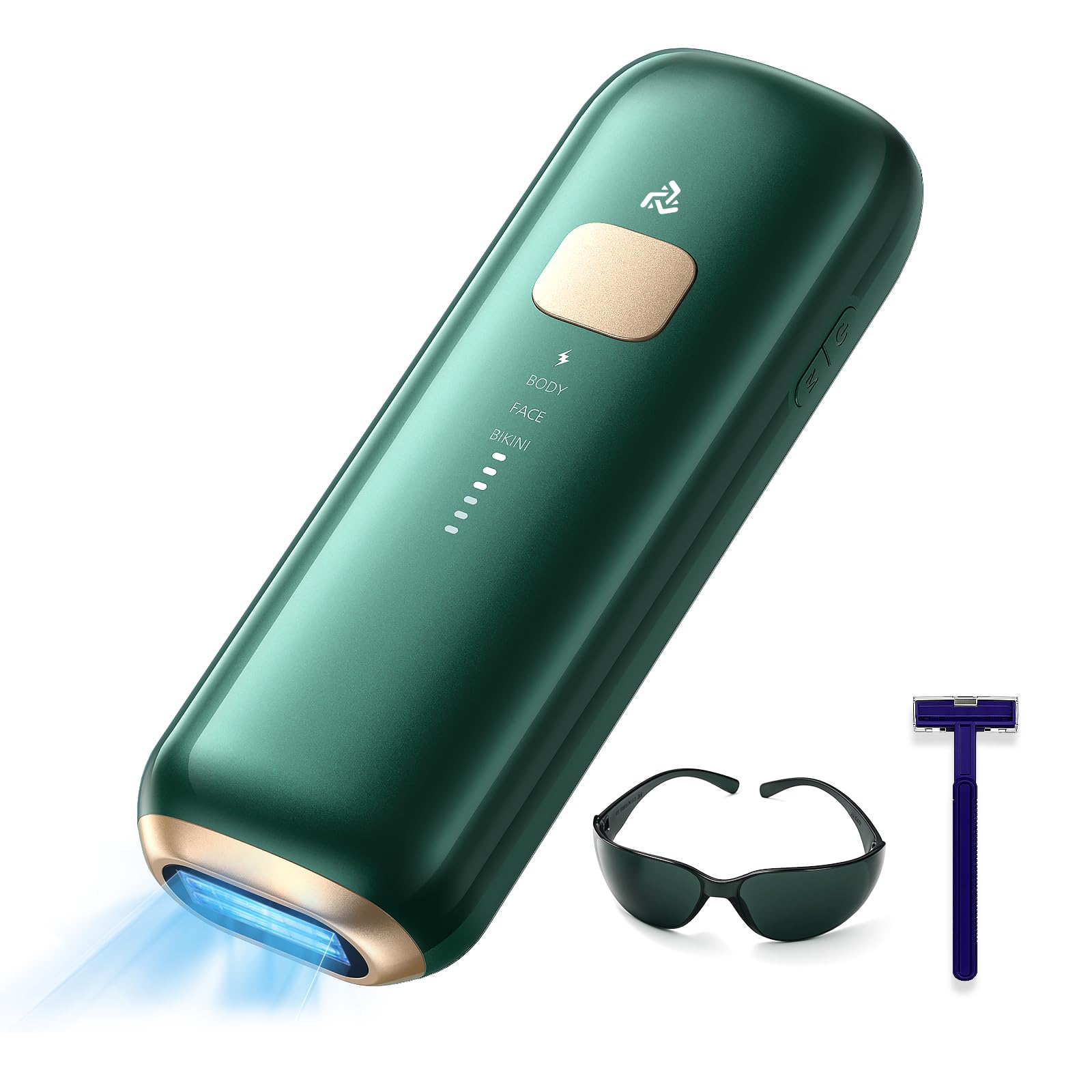 CRYSTAL HIPL 光脱毛器 2025夏最新登場 【ドイツのiFデザイン賞受賞 サファイア技術搭載 瞬間10℃冷却でほぼ無痛】家庭用脱 毛器 【150万発 長使用寿命5段階 全身対応可能 連