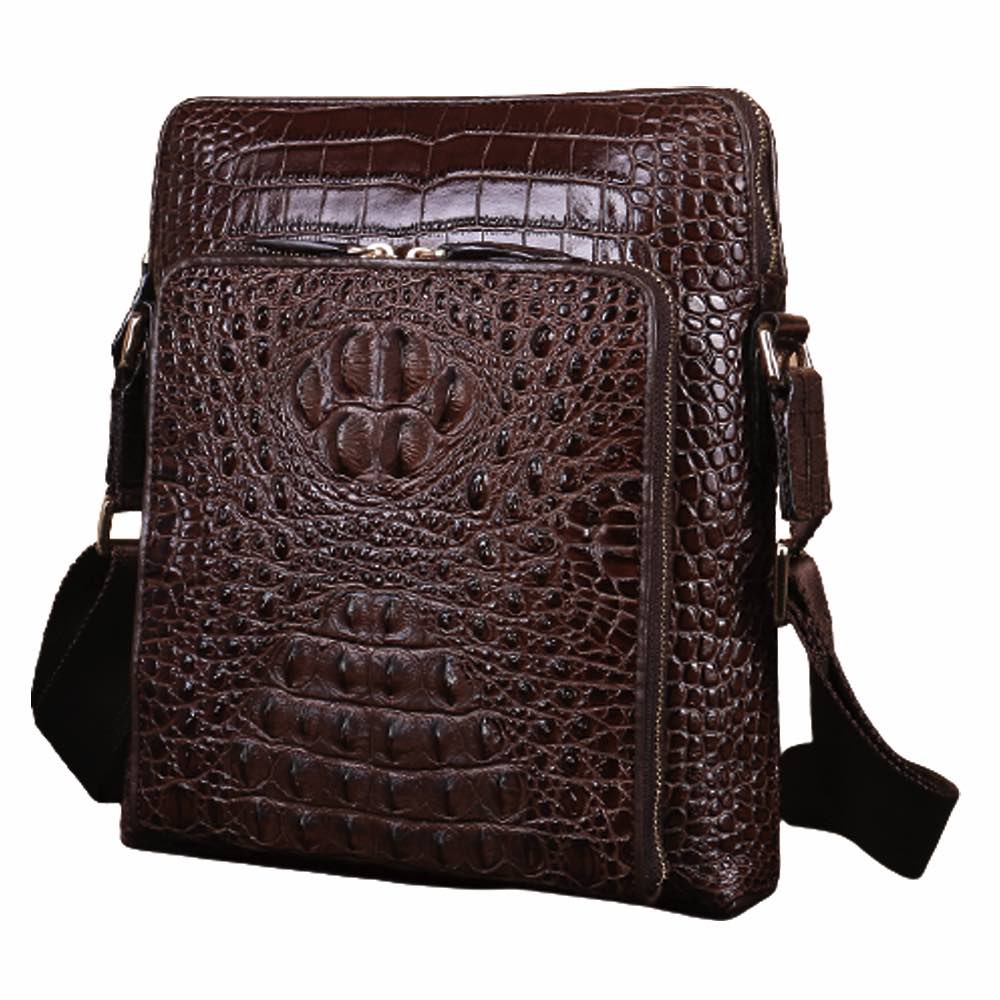 ショルダーバッグ メンズ クロコダイル柄ショルダーバッグ ボディバッグ ナイロン 小さめ 2WAY A4 夏 大きめ 人気 ハイ 30代 40代 60代 革 縦型 かっこいい ブランド バッグインバッ 15,571円