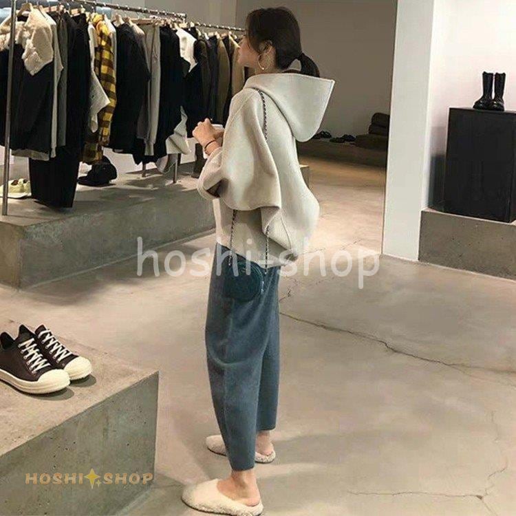 タイムセール セットアップ レディース 秋冬 きれいめ 2点セット トランクス 長袖 らしゃ パーカー スウェット セーター トップス 通勤 オシャレ 韓国風 パンツセットアップ レディース2枚購入で