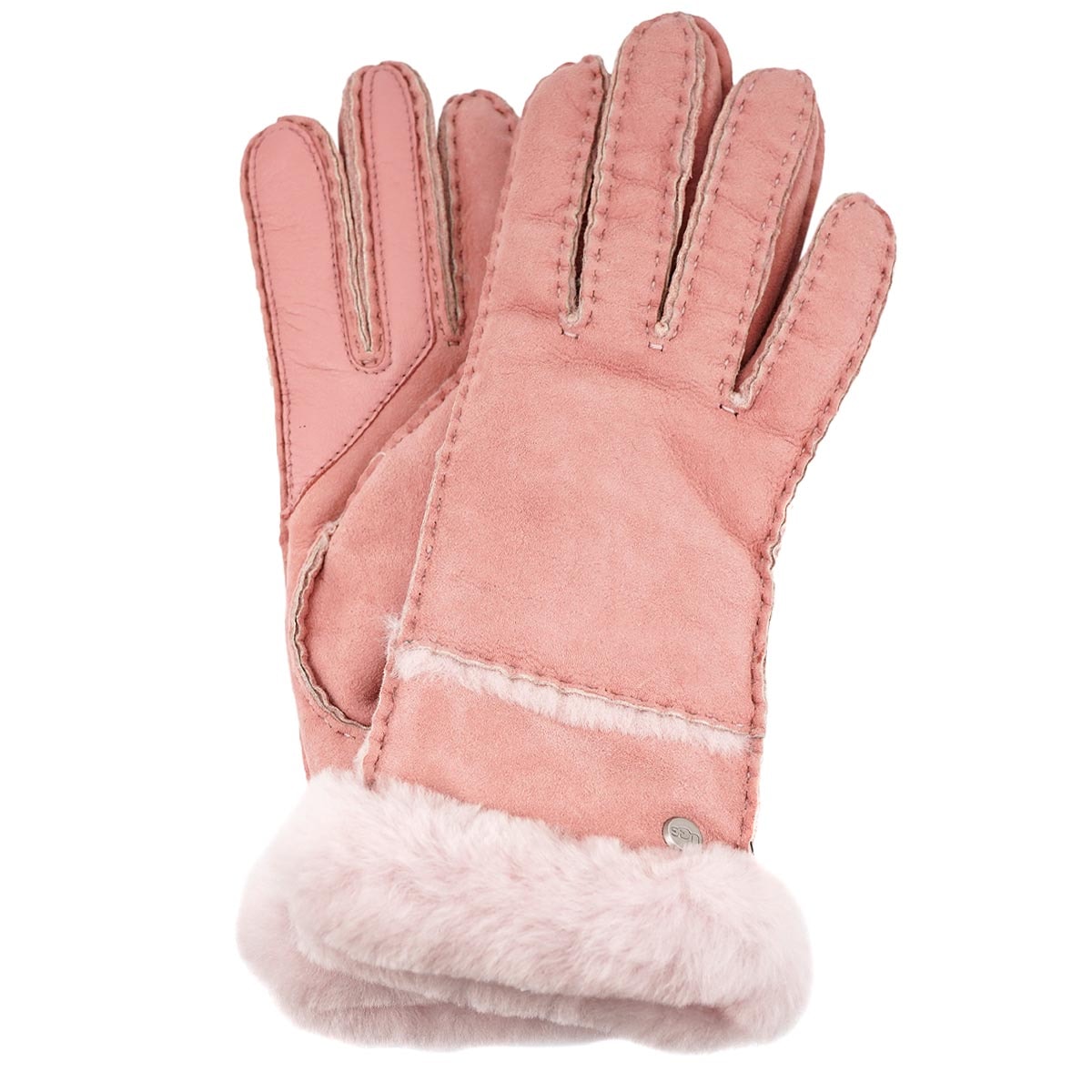 手袋 2023年-2024年秋冬新作 17371 W SHEEPSKIN SEAMED GLOVE レディース スマホ対応 ABSM ピンク