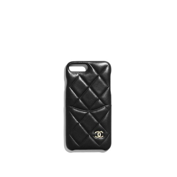 シャネル Chanel 激安通販販売 Iphone 8 Iphone8 アイフォンケース ラムスキン Iphone7 にも対応 カバー レザー ブラック
