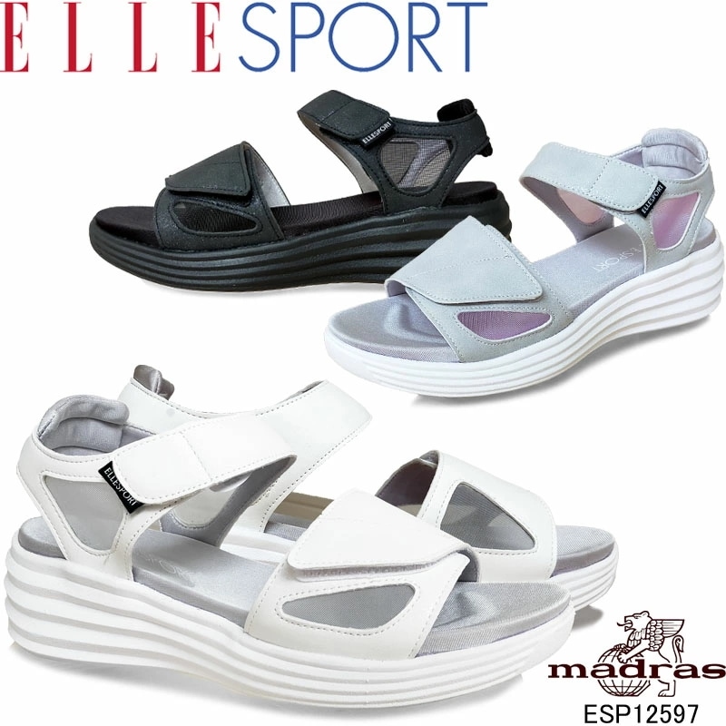 エルスポーツ ESP12597 ベルクロサンダル ウェッジサンダル 婦人靴 レディース