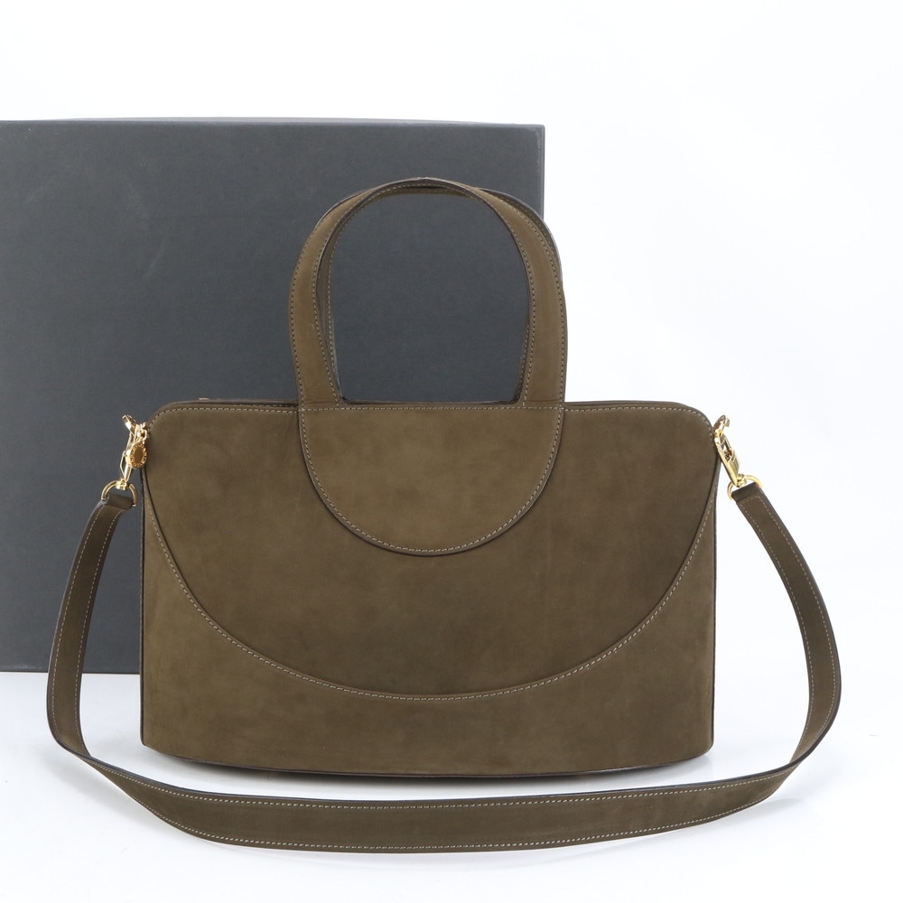 新品同様 デコルテ レザー 2WAY トート バッグ 斜め掛け 肩掛け ショルダー ハンド レディース EUE CQ11-10 中古