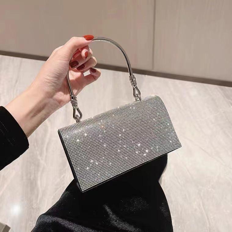 【超お得1つ買うと10個もらえる】パーティーバッグ 結婚式 バッグ 大きめ入学式 卒業式 普段使い シンプル ブライダル パーティバッグ シルバー 50代 30代