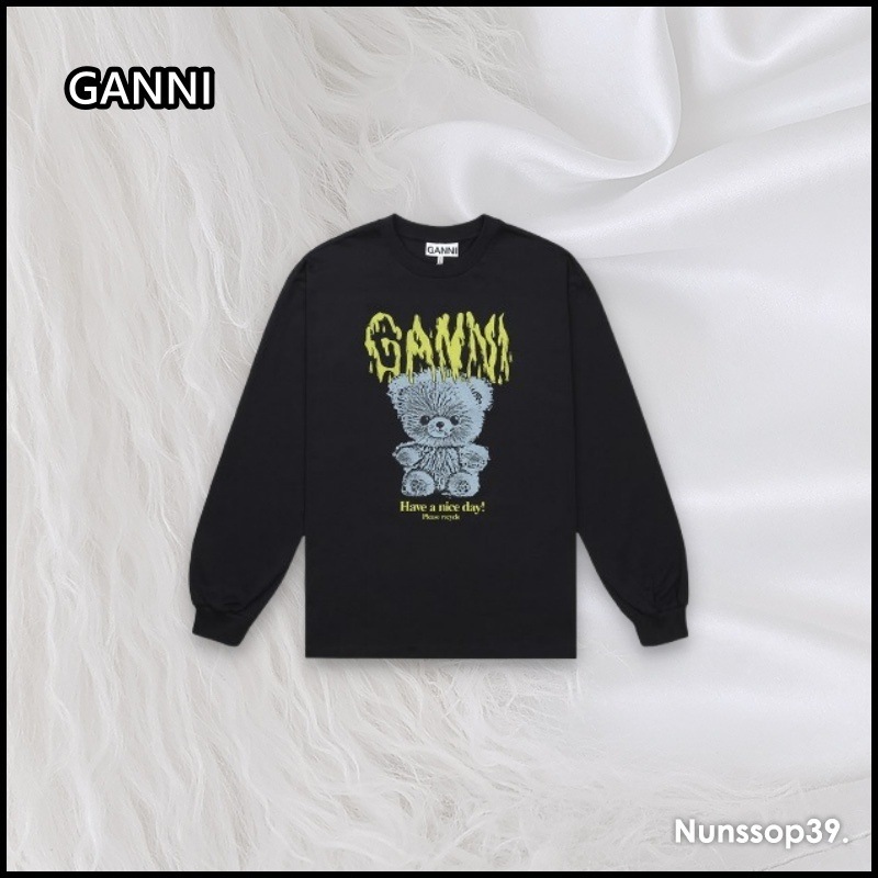 GANNI ベーシック コットン BD Tシャツ