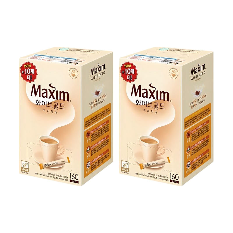 【1+1】ホワイトゴールドコーヒーミックス 160個