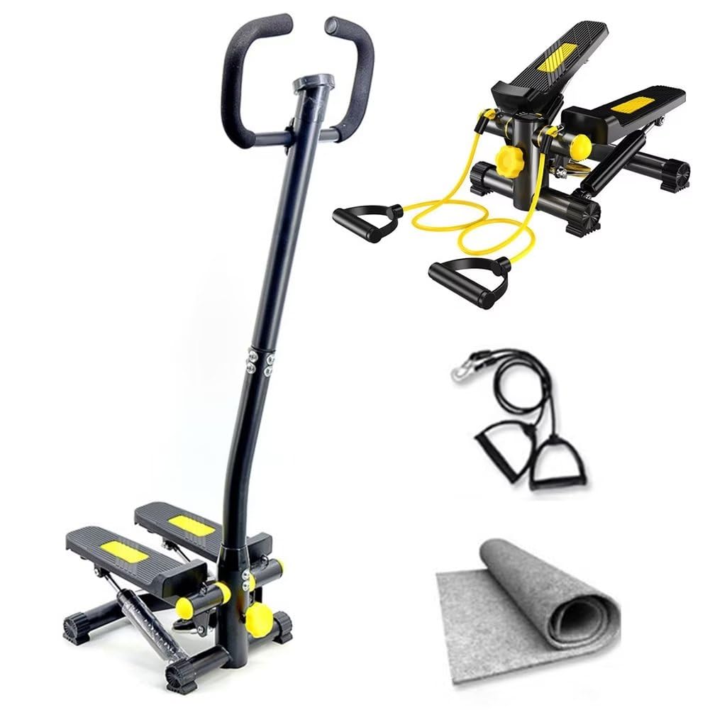 ステッパー 有酸素運動 フィットネスマシン ハンドル&マット付き デジタルメーター搭載 抵抗調整可能 すてっぱー 踏み台昇降 健康器具 全家族適用 筋トレ ダイエット器具 美尻 美 18870