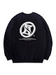 ROUND LOGO SWEAT BLACK