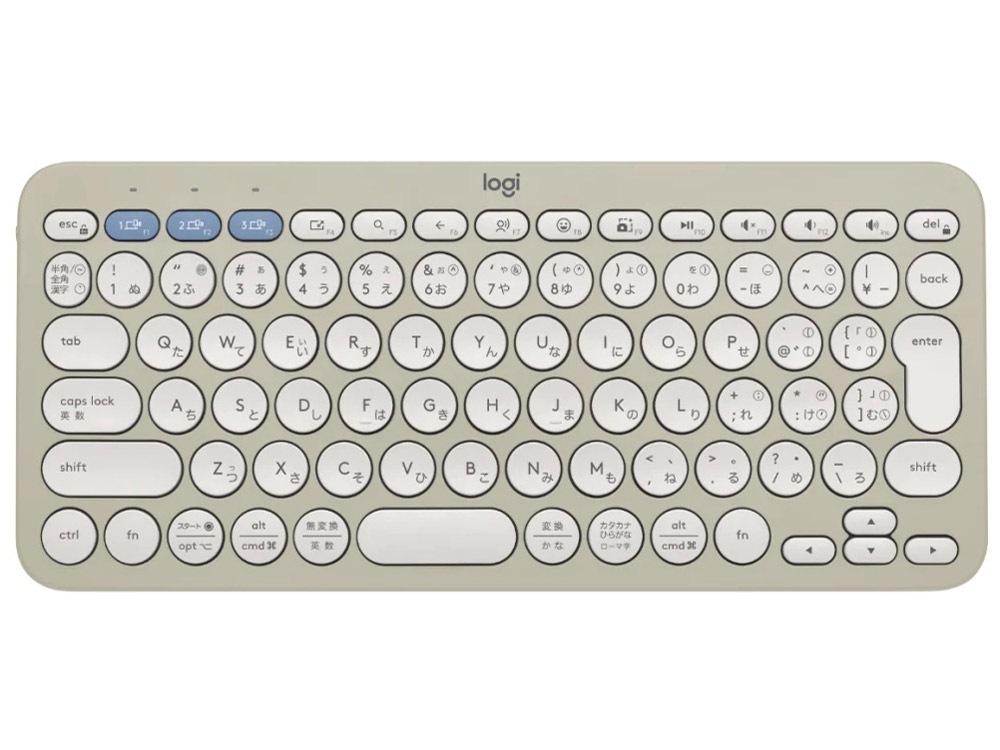 PEBBLE KEYS 2 K380S K380sGY [グレージュ] ワイヤレスキーボード