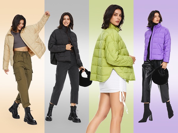 ダウンジャケット レディース ライトダウンコート ライトダウン アウトドア 軽量 ショート丈 立ち襟 ポケット付き 暖かい 防寒 撥水 防風 おしゃれ 無地 通勤 旅行 普段着 春秋冬