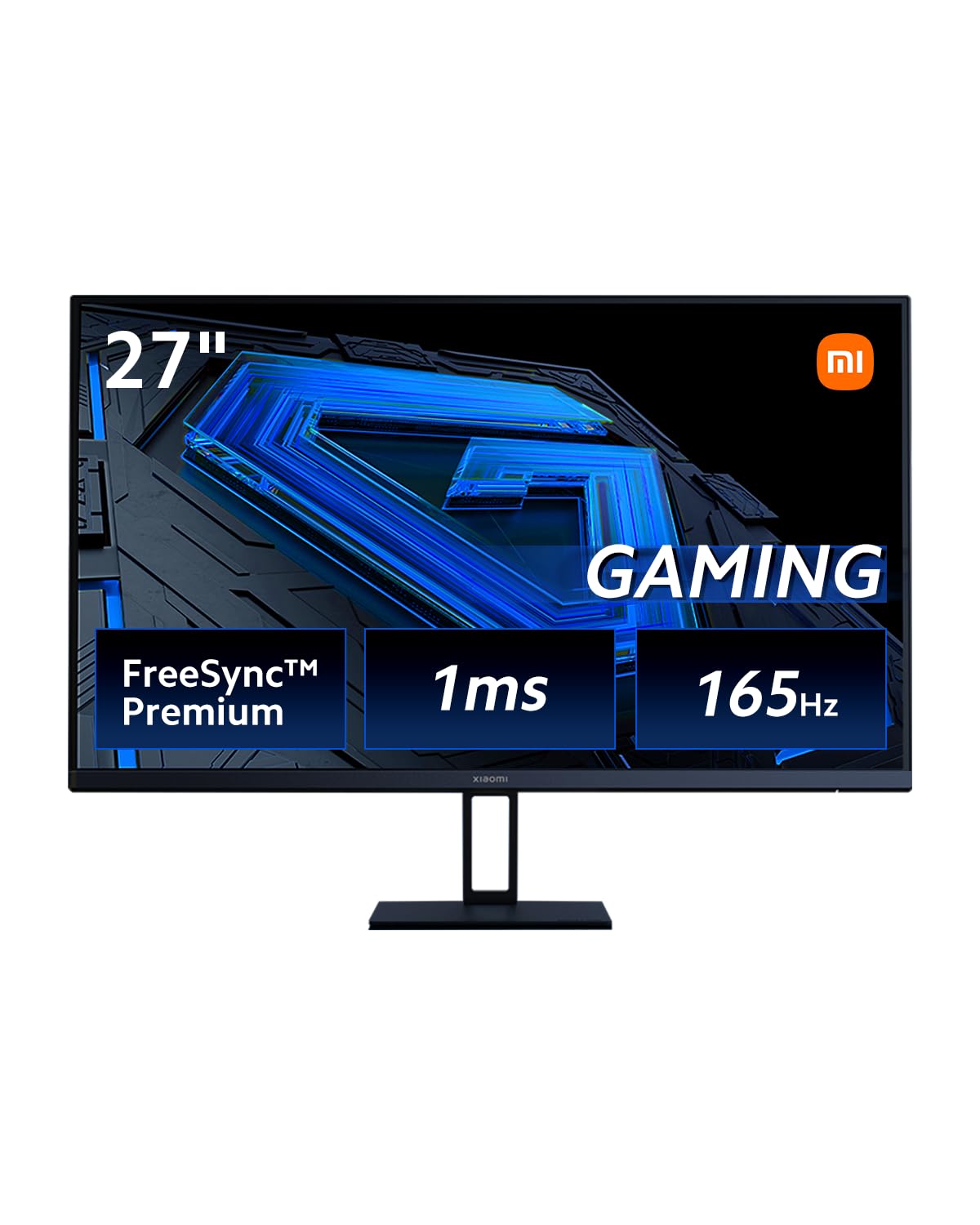 Xiaomi ゲーミングモニター G27i モニター ディスプレイ 27インチ 165Hz 1ms FreeSync Premium/Fast IPS/DisplayPort 角度調節 ブルーライト