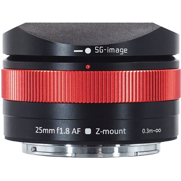 SG-image SG AF25mm F1.8 Z C (R) レッド 単焦点レンズ (ニコンZマウント)