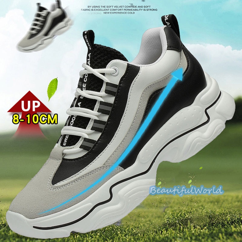 シークレットシューズ メンズ 10cm 8cm 6cm UP UP シークレットスニーカー 背が高くなる靴 厚底 紳士靴 快適 通気性 走れる靴 スニーカー24nanszgx52
