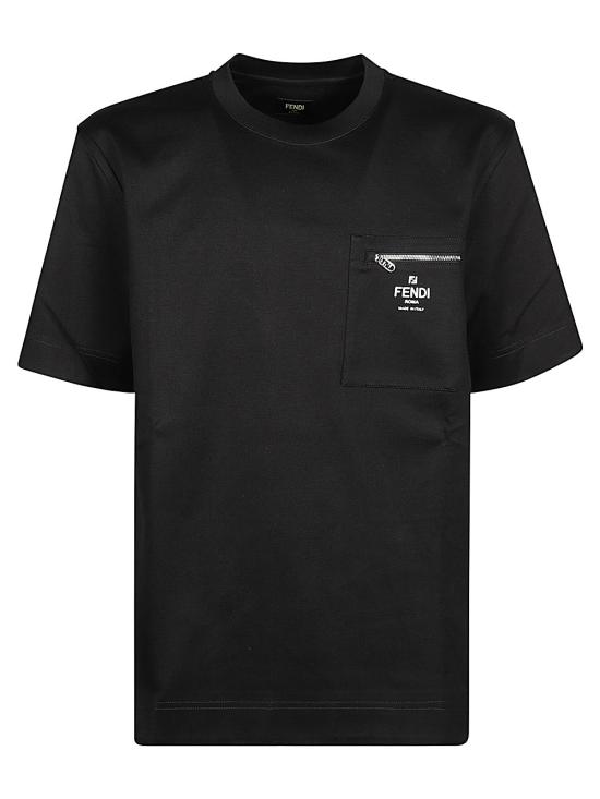 FENDI Men T-Shirts FY0936 ARYRF0QA1 Black