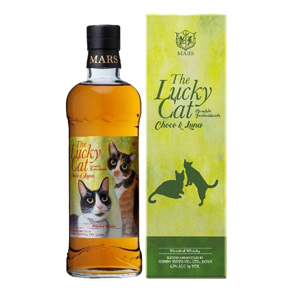 【箱入 正規品】ザ ラッキーキャット ダブル インディヴィジュアルズ チョコ＆ルナ ブレンデッド ウイスキー 700ml 43%THE LUCKY CAT Double Individuals