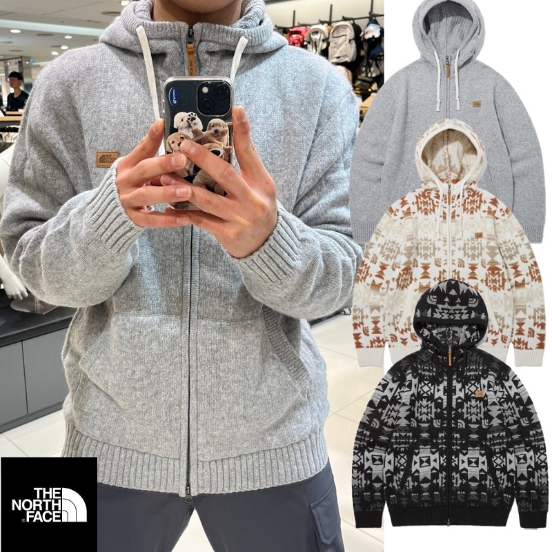 2025年新作 人気ファッション NAVAHO AIR ウールセーターフーディー 3カラー韓国限定＆大人気モデル上質ウールで軽くて暖かいアウトドアにもタウンユースにも