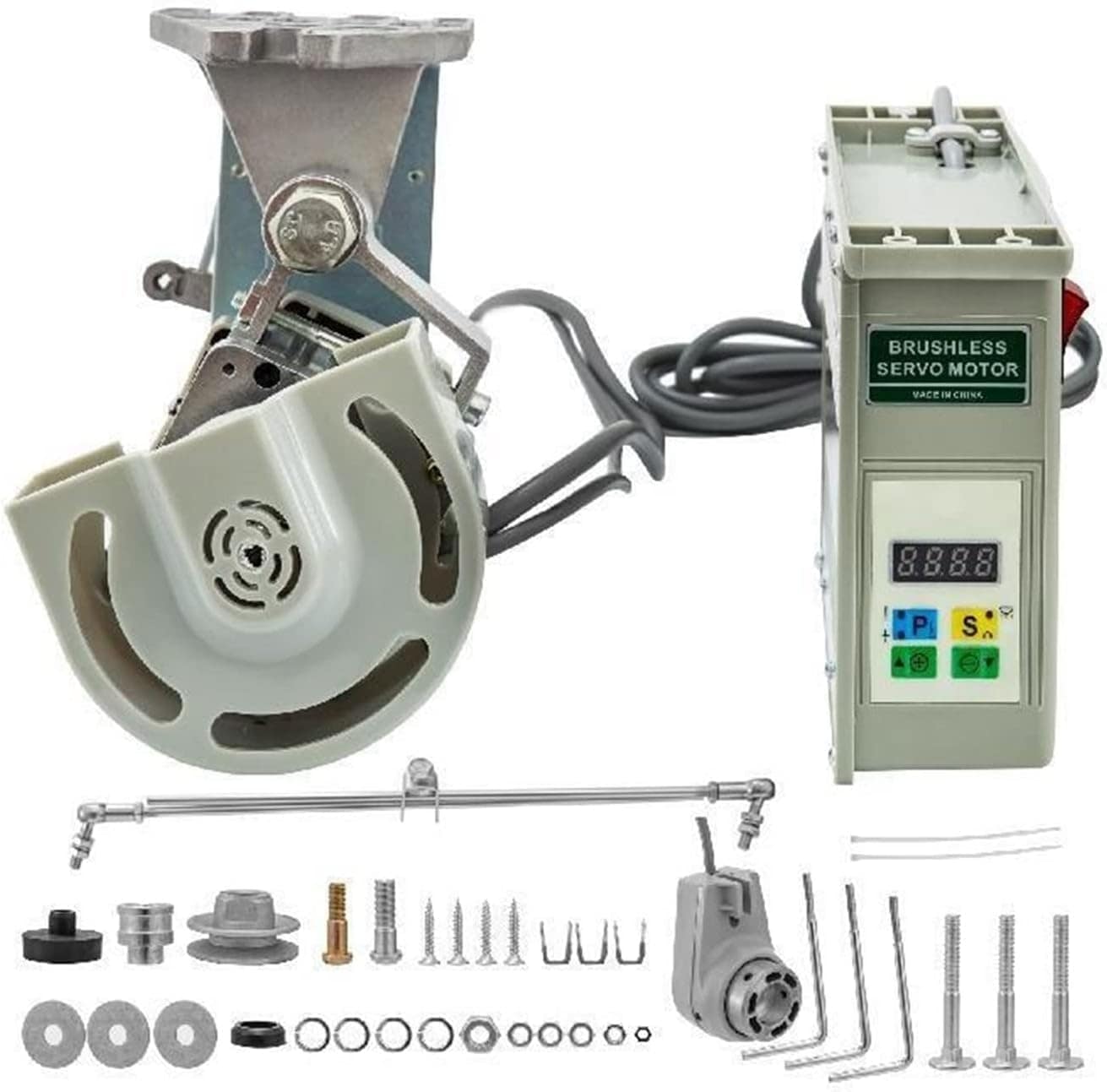 WJW 工業用ミシン サーボモーター ニードルポジショナー付き 550W 750W 純銅コイルクラッチモーター ブラシレス 500-4500RPM (Color : 550W) 550W 13,466円