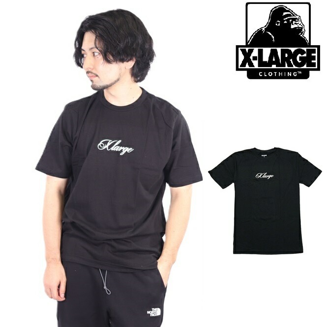 エクストララージ Tシャツ 半袖 XLARGESCRIPTS TEE Tシャツ オリジナルグラフィック ロゴプリント カットソーメンズ トップス シンプル 人気 贈り物 プレゼント