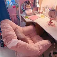 快適な布張りアームチェアコットン入り読書用チェアハイバックと曲線状のアームレスト付き寝室/書斎に最適