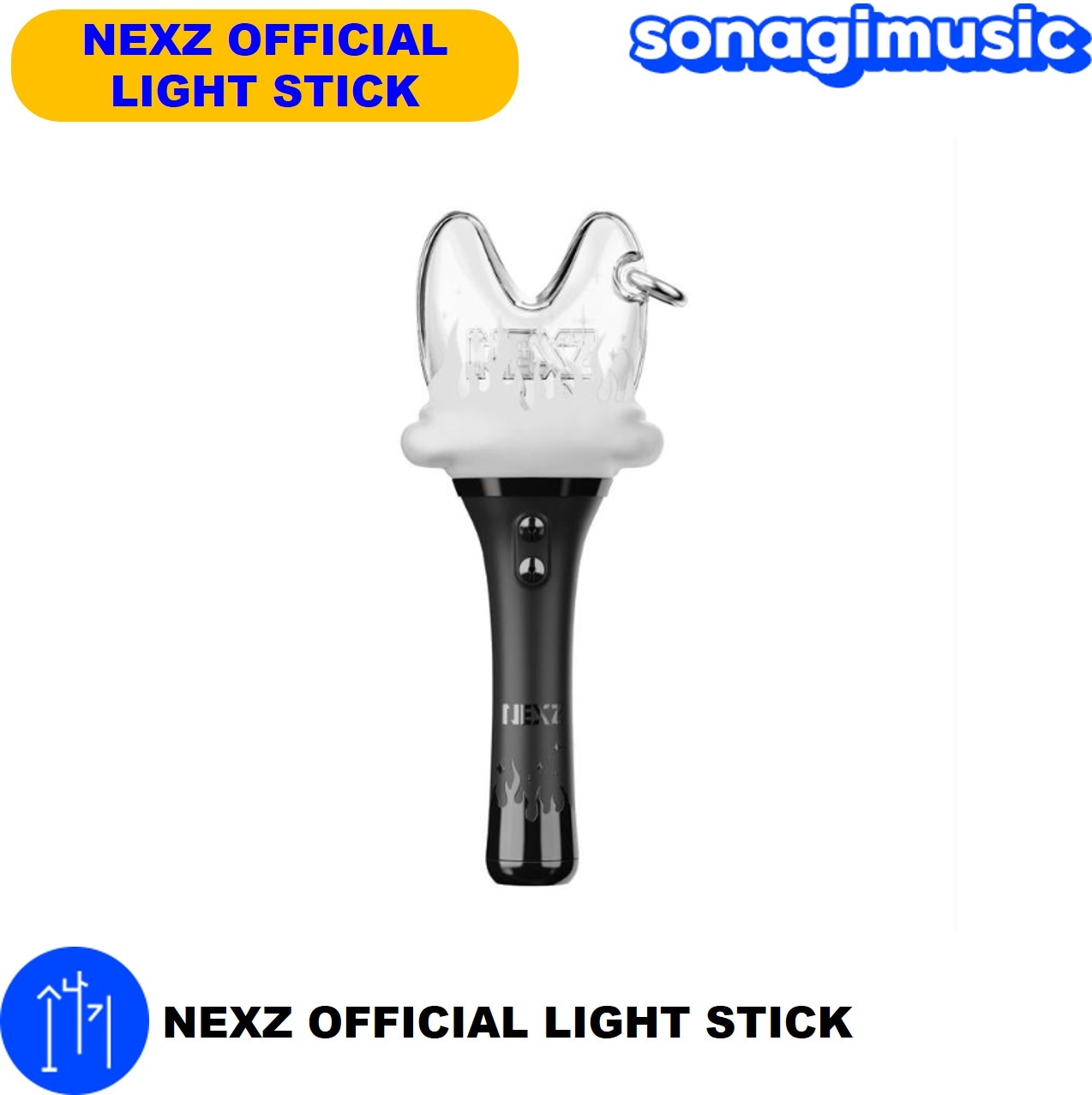 NEXZ LIGHT STICK ペンライト 応援棒　美品　ネクスジ　公式品 Qoo10] JYP Entertainment 【公式】NEXZ ペンライト ネクスジ