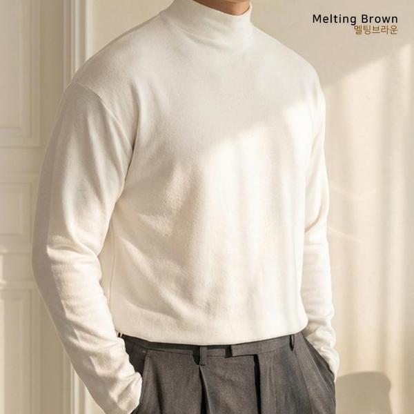 メンズハーフネックポーラーTシャツ KU96