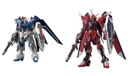 HG 機動戦士ガ ン ダ ムSEED FREEDOM ライジングフリーダムガ ン ダ ム イモータルジャスティス 2個セット 1/144スケール 色分け済みプラモデル