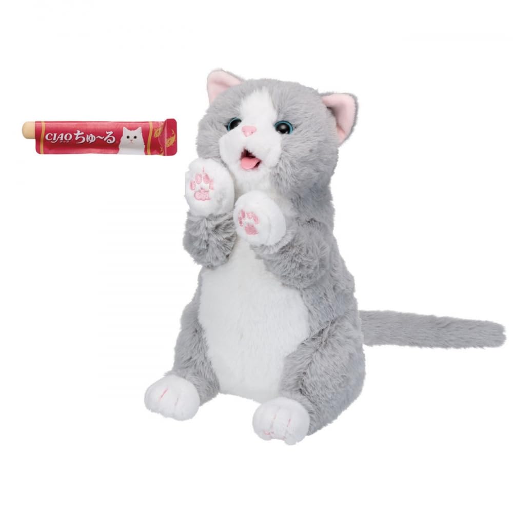 24時間以内発送 ちゅーるちょうだい！ぺろりーにゃ 猫のおもちゃ 動くぬいぐるみ 対象年齢3才以上【日本おもちゃ大賞2025 共遊玩具部門 優秀賞】