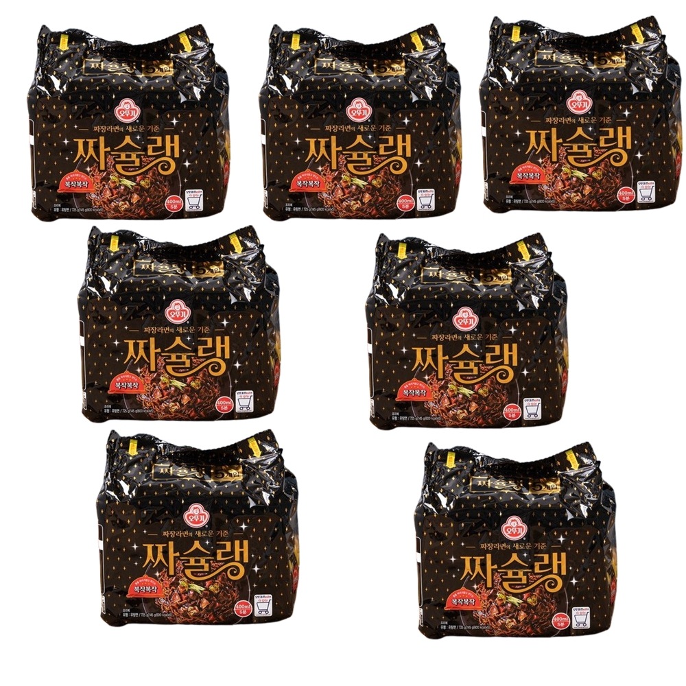 カンコク食品 うまみ豊かな韓国リアルジャージャーラーメン チャーシュラン 145gx5 7袋 韓国ラーメン