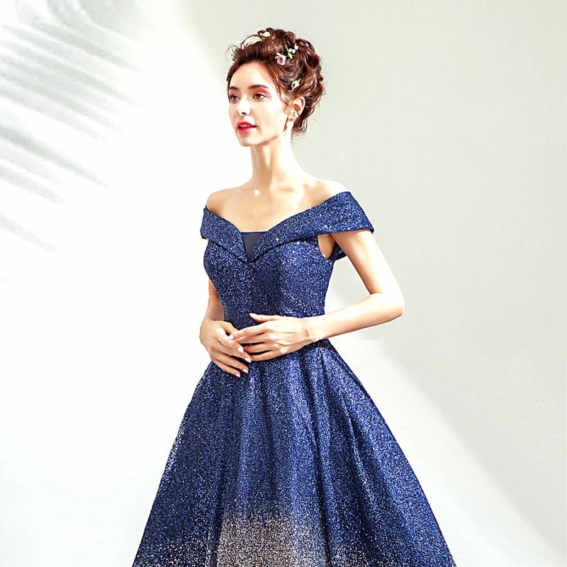 カラードレス 演奏会 ブルー ロングドレス ノースリーブ パーティードレス イブニングドレス 結婚式 花嫁 フォーマルドレス 編み上げ 刺繍 海外 撮影用 お姫様ドレス 披露宴 ドレス 大人 ピアノ