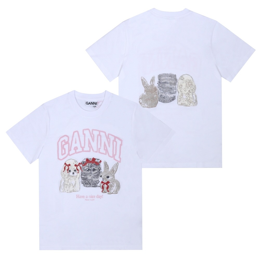 ガニー キュート アニマル ロゴ レディース 半袖Tシャツ A1050029 151