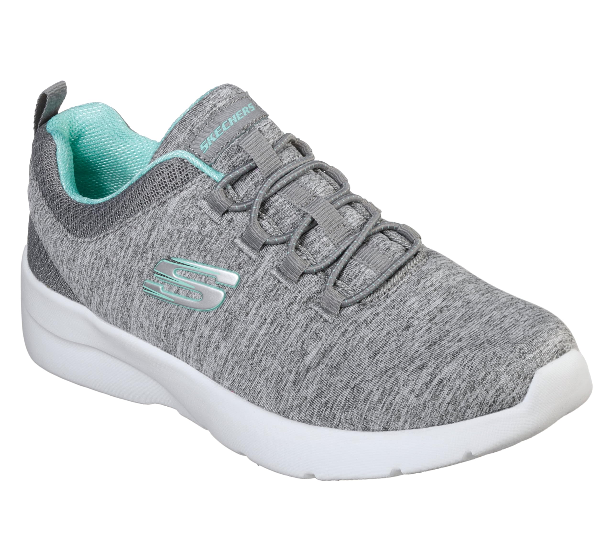 [スケッチャーズ] スニーカー DYNAMIGHT 2.0-IN A FLASH レディース グレー/ミント 23.0 cm