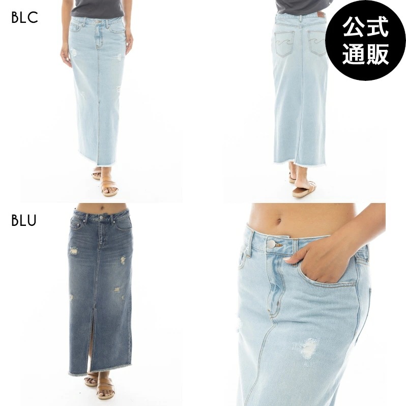 【OUTLET】 【BEACH LOVER JEANS】 CRUSH LONG SKIRT DENIM スカート 【2025年春夏モデル】