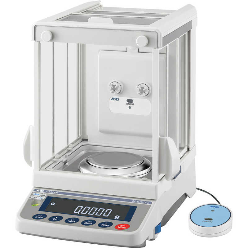 A＆D　A&D無風イオナイザｰ付き校正用分銅内蔵型分析用天びん 　GX324AE
