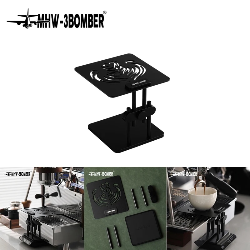 MHW-3BOMBER調節可能な高さのコーヒー計量ラックシリコン滑り止めベース電子スケールスタンド防水バリスタツール