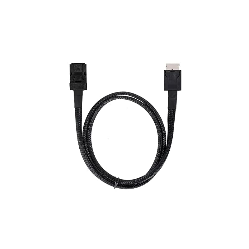 CYケーブル OcuLink PCIe PCI-Express SFF-8611 4i to Mini HD SFF-8643 SSD データアクティブケーブル 50cm 5,158円