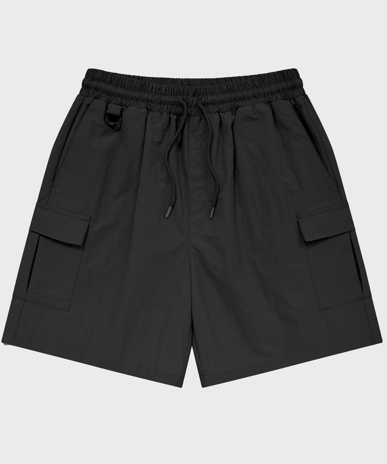 SP Nylon Cargo Shorts-Black