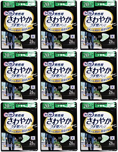 まとめ買い さわやかパッド 男性用 20cc 少量用 26cm 26枚 ちょい漏れが気になる方×9個 8,043円