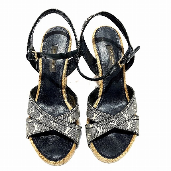 ルイヴィトンイディール ウェッジソールサンダル 靴 レディース【中古】