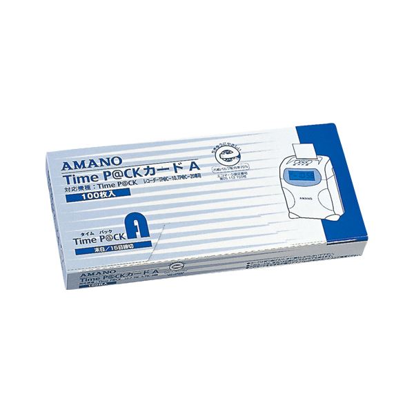 （まとめ） アマノ タイムカード Time P@CKカードA 1箱入 (×3セット)その他