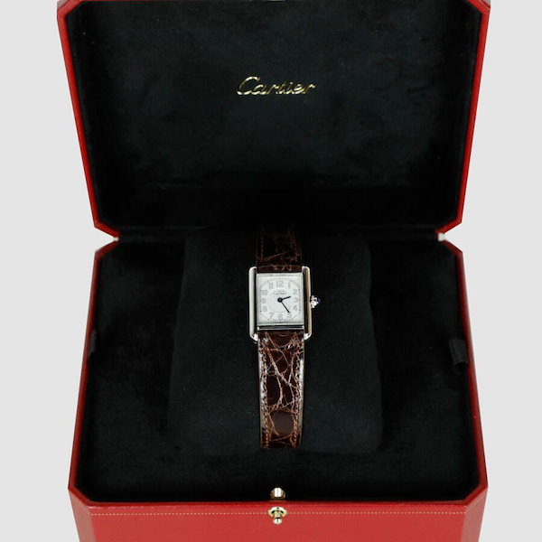 Pre-Owned タンク シルバー 腕時計 15369 160515753 [U]