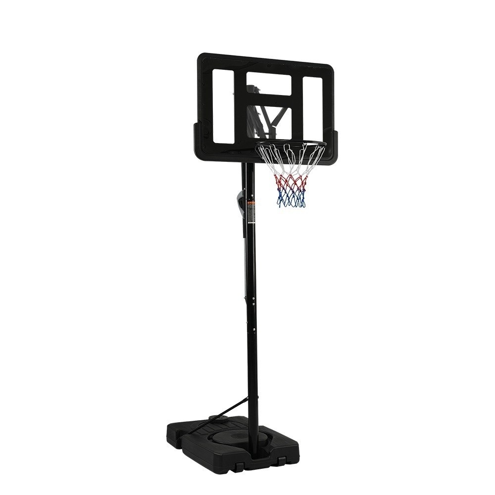 【大好評！最安値挑戦!】バスケットゴール 屋外 家庭用 230～305cm 高さ5段調節 グリップカンタン調節ゴール バスケットボールGG262 Black SteelG46